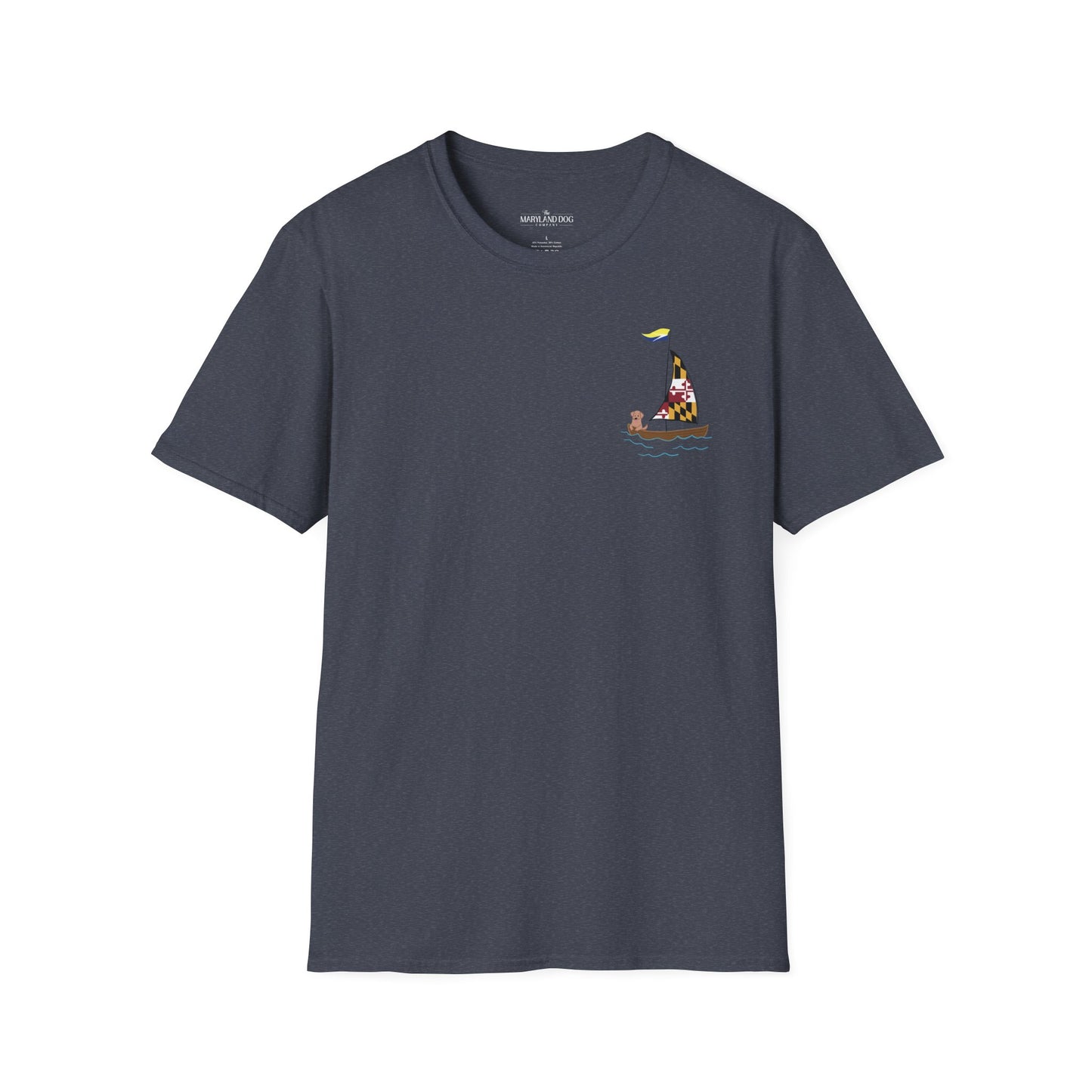 Maryland Sailing Dog Unisex Softstyle T-Shirt