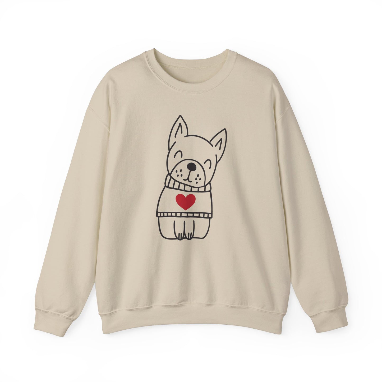 Heart Dog Crewneck Sweatshirt