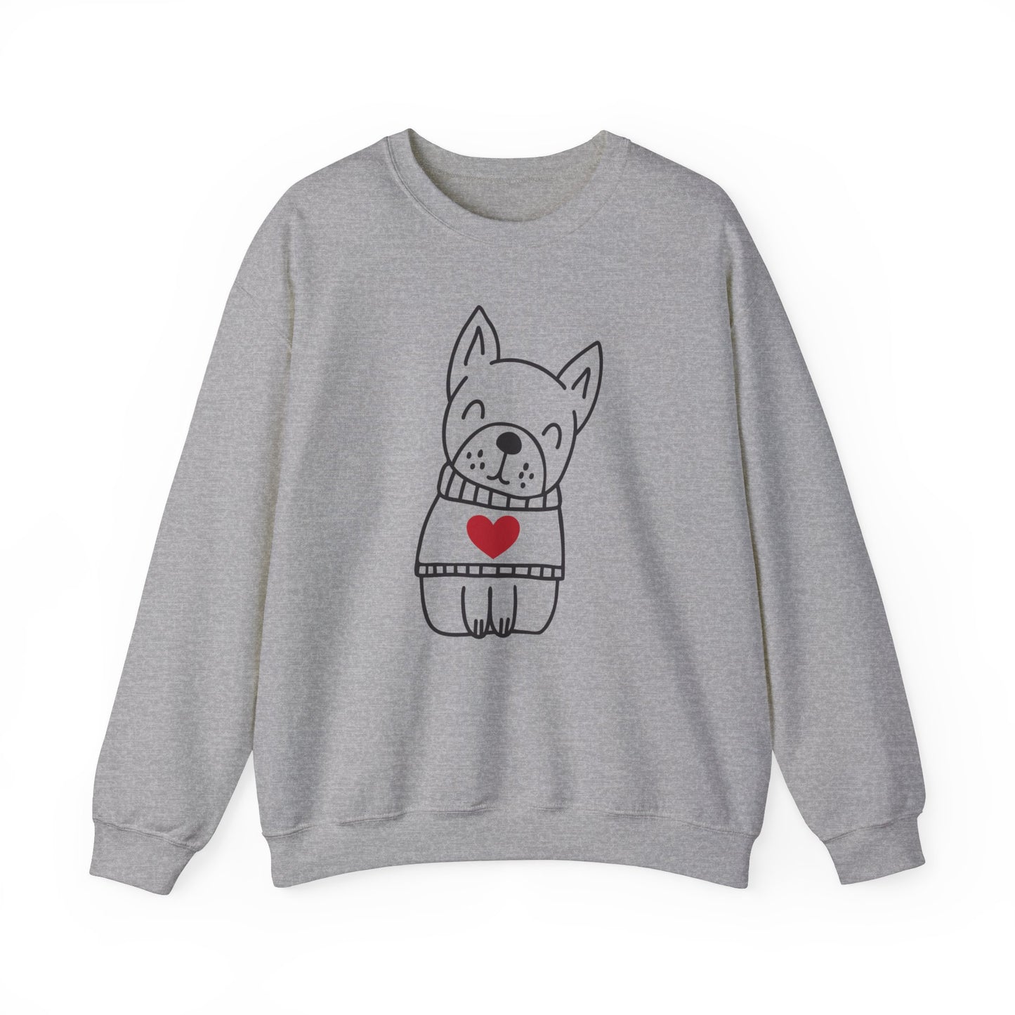 Heart Dog Crewneck Sweatshirt