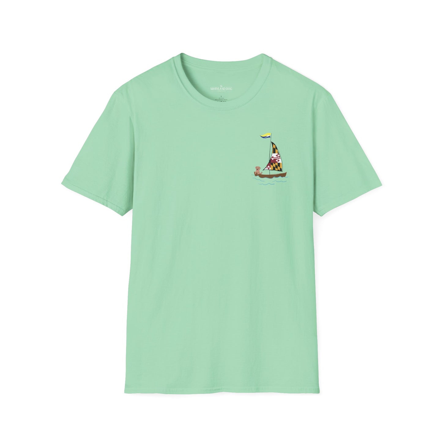 Maryland Sailing Dog Unisex Softstyle T-Shirt