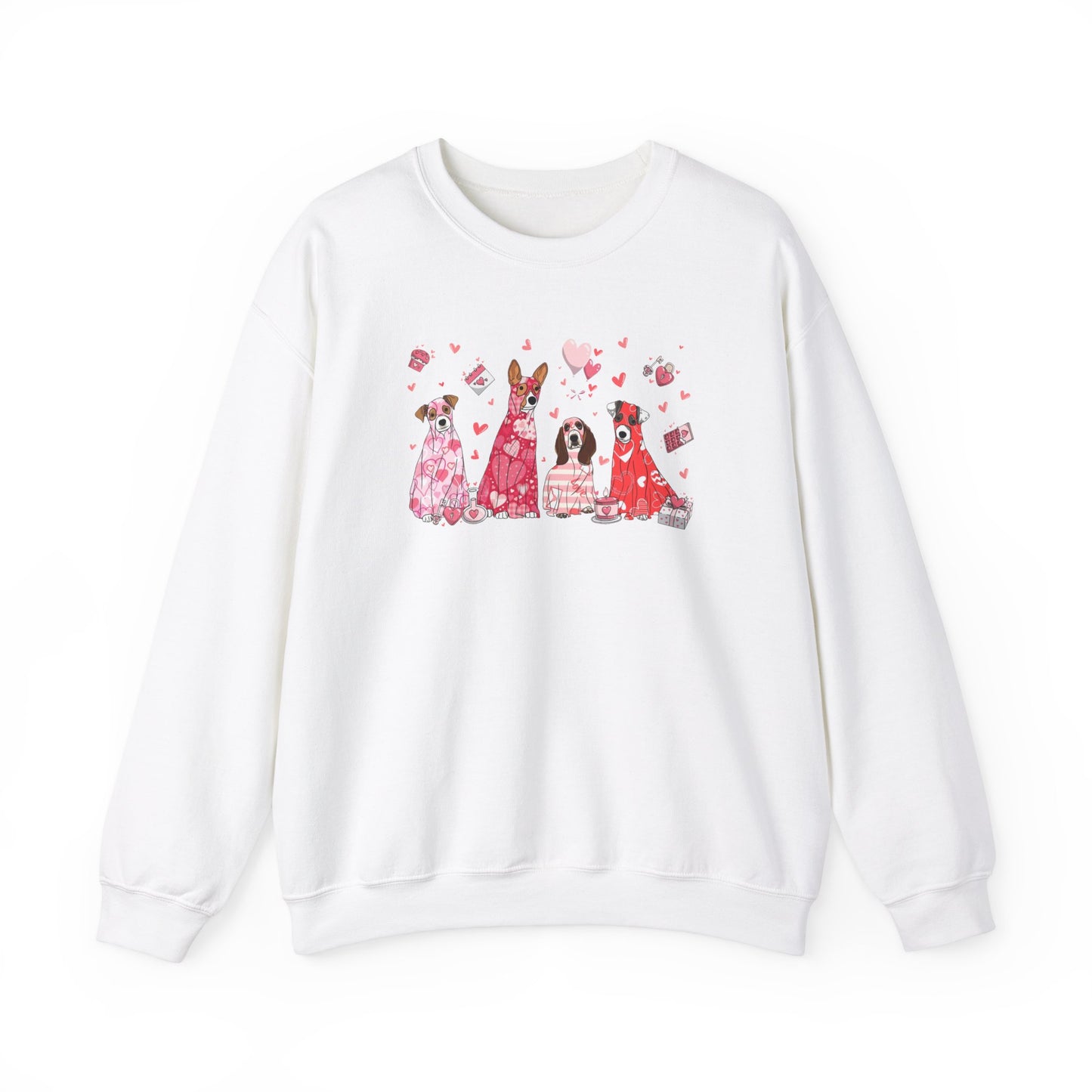 Valentine Dogs Crewneck Sweatshirt