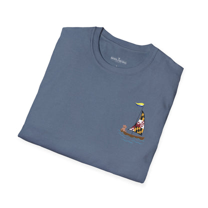 Maryland Sailing Dog Unisex Softstyle T-Shirt