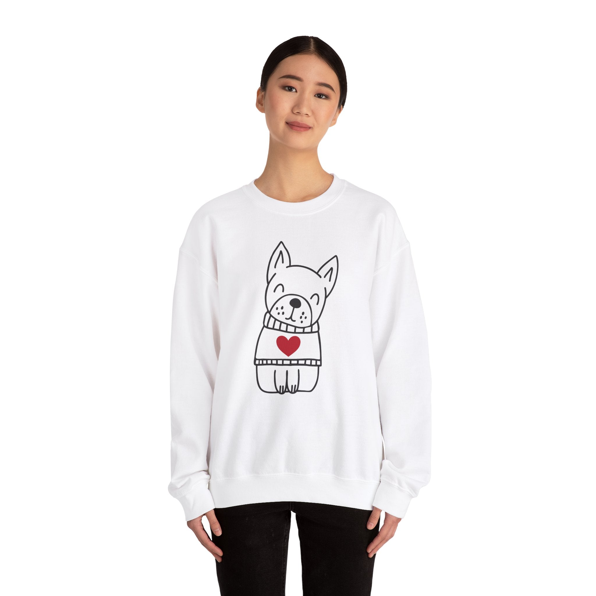 Dog deals crewneck sweatshirt