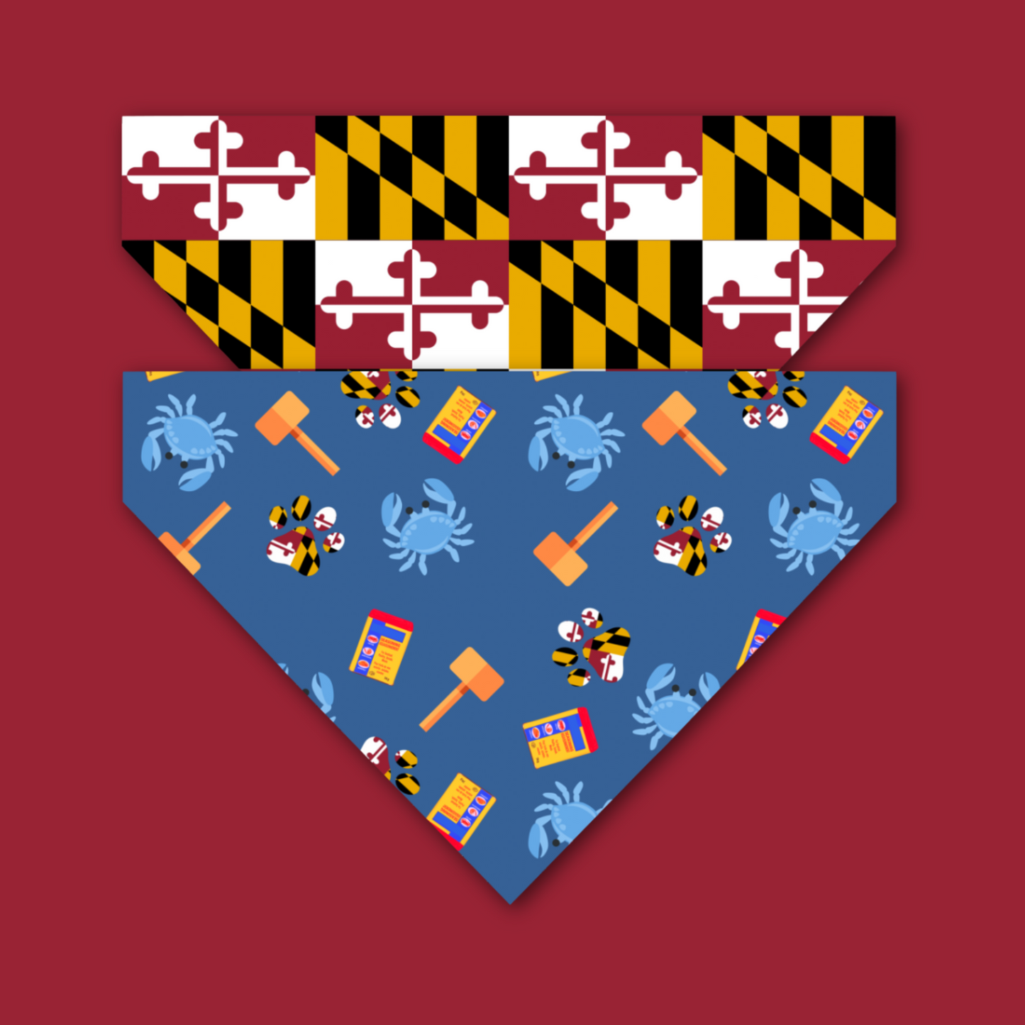 Maryland Reversible Pet Bandana