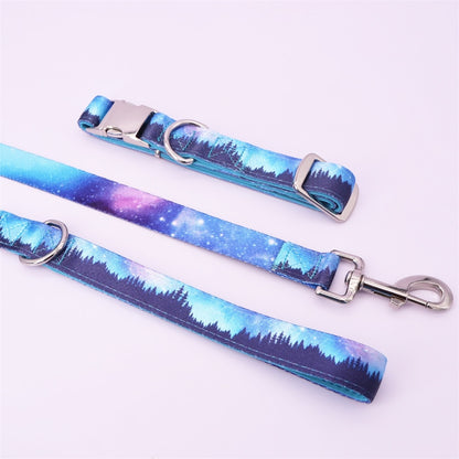 Aurora Borealis Collar and Attachable Bow Tie