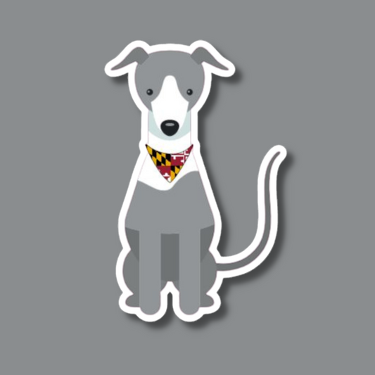 Greyhound Bubble-free sticker