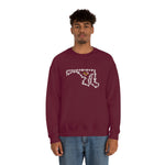 Load image into Gallery viewer, Maryland State Outline Maryland Flag Paw Prints Unisex Heavy Blend™ Crewneck Sweatshirt
