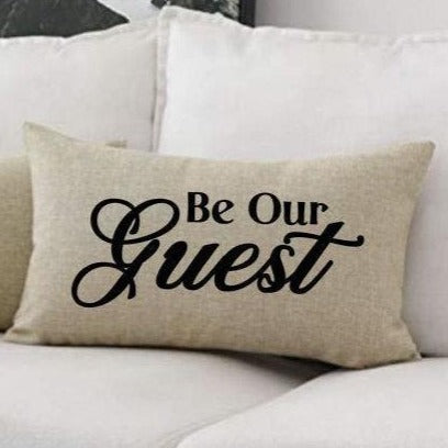 12x20 Be Our Guest Throw Pillow Cover