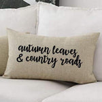 Load image into Gallery viewer, 12x20 Autumn Leaves and Country Roads Throw Pillow Cover
