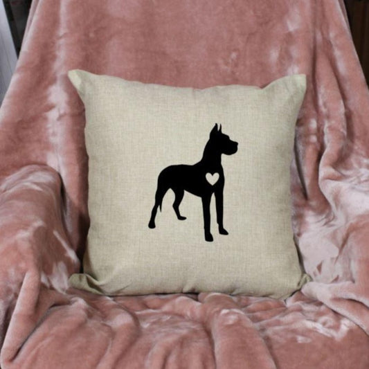 18x18" Great Dane Throw Pillow Cover