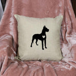 Load image into Gallery viewer, 18x18&quot; Great Dane Throw Pillow Cover
