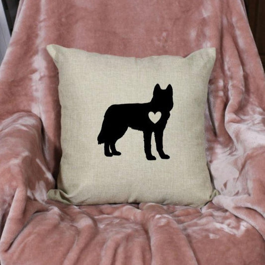 18x18" German Shepherd Throw Pillow Cover