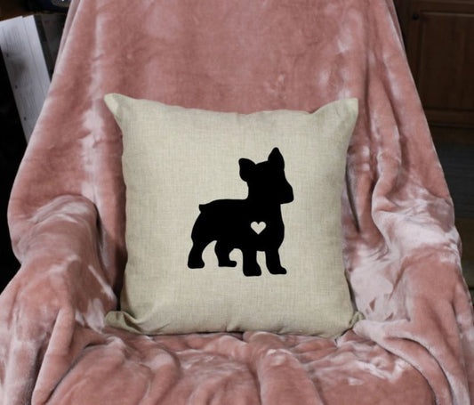 18x18" Scottish Terrier, Scottie Dog, Terrier, Cairn Terrier Dog Silhouette Throw Pillow Cover, Personalized, Custom, Dog Name