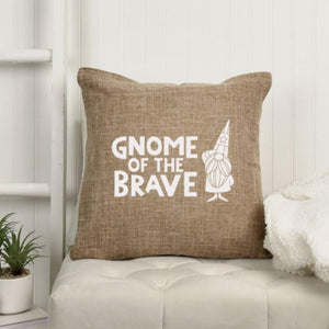 18x18" Gnome of the Brave Throw Pillow Cover