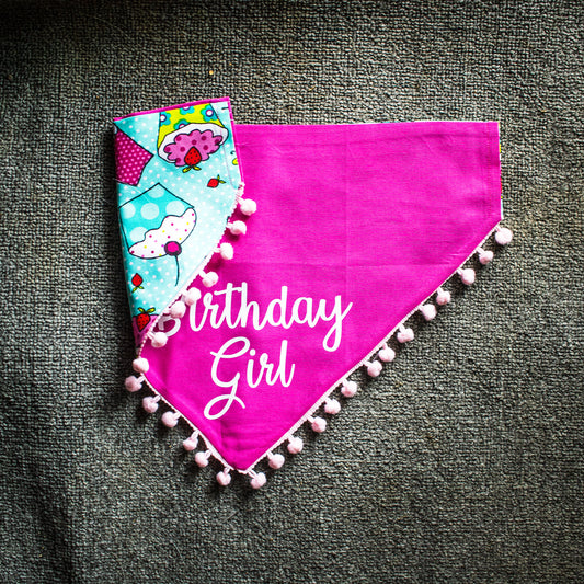 Birthday Girl Dog Bandana