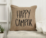 Load image into Gallery viewer, 18x18&quot; Happy Camper Throw Pillow Cover
