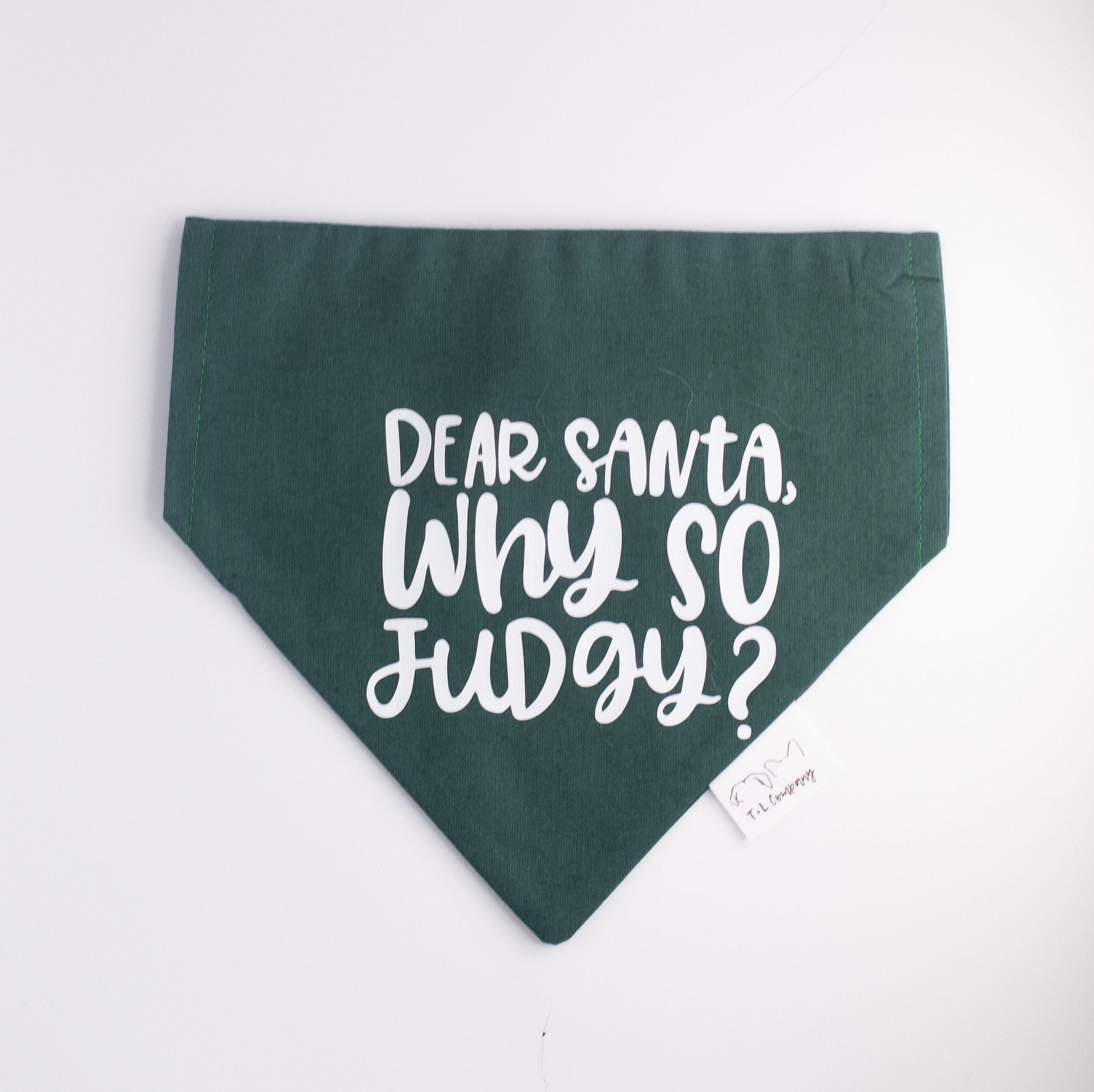 Dear Santa, Why So Judgy? Christmas Bandana