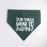 Load image into Gallery viewer, Dear Santa, Why So Judgy? Christmas Bandana
