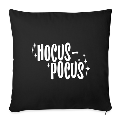 Hocus Pocus Throw Pillow Cover 18” x 18” - black