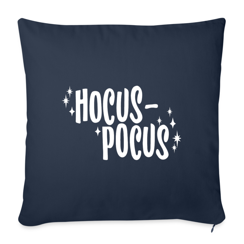Hocus Pocus Throw Pillow Cover 18” x 18” - navy