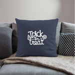 Load image into Gallery viewer, Trick or Treat Throw Pillow Cover 18” x 18” - navy
