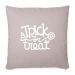 Load image into Gallery viewer, Trick or Treat Throw Pillow Cover 18” x 18” - light taupe
