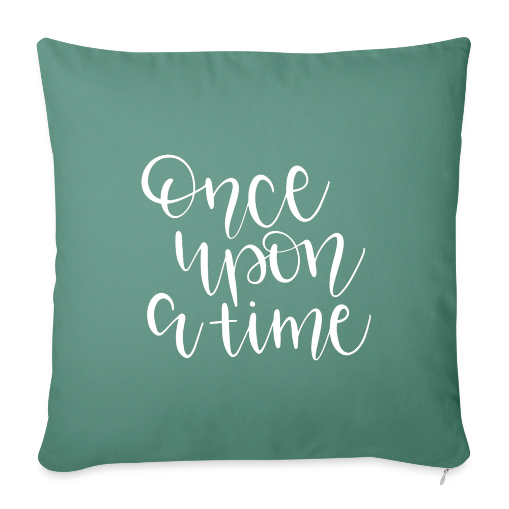 Once Upon A Time Throw Pillow Cover 18” x 18” - cypress green