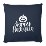 Load image into Gallery viewer, Happy Halloween Throw Pillow Cover 18” x 18” - navy
