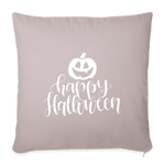 Load image into Gallery viewer, Happy Halloween Throw Pillow Cover 18” x 18” - light taupe
