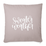 Load image into Gallery viewer, Sweater Weather Throw Pillow Cover 18” x 18” - light taupe

