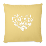 Load image into Gallery viewer, Love You To The End Zone And Back Throw Pillow Cover 18” x 18” - washed yellow
